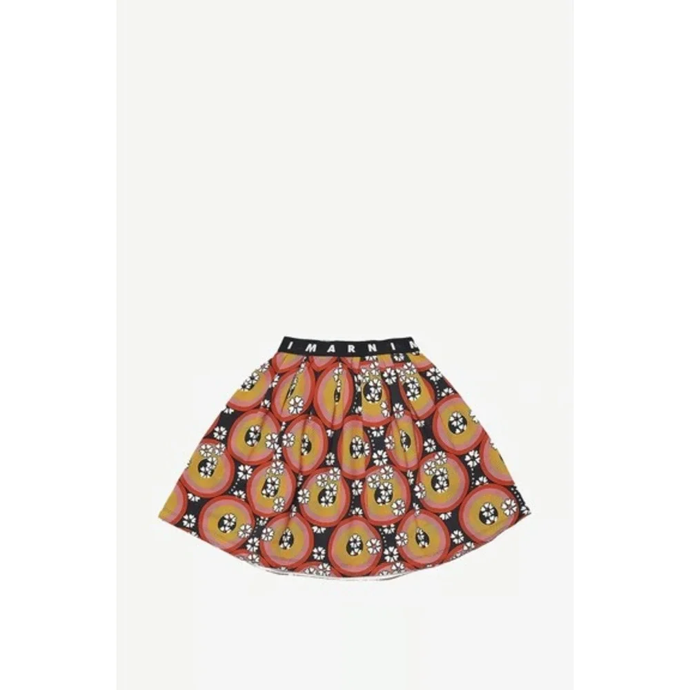 MARNI‎ Circles & Flowers flared short girl's SKIRT Size 4 NEW